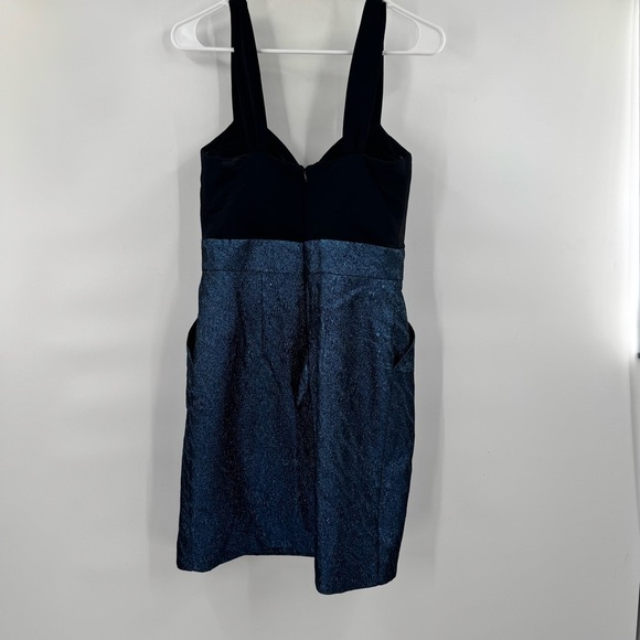 Alexia Admor Black and Blue Sheath Cocktail Dress M - Picture 2 of 8